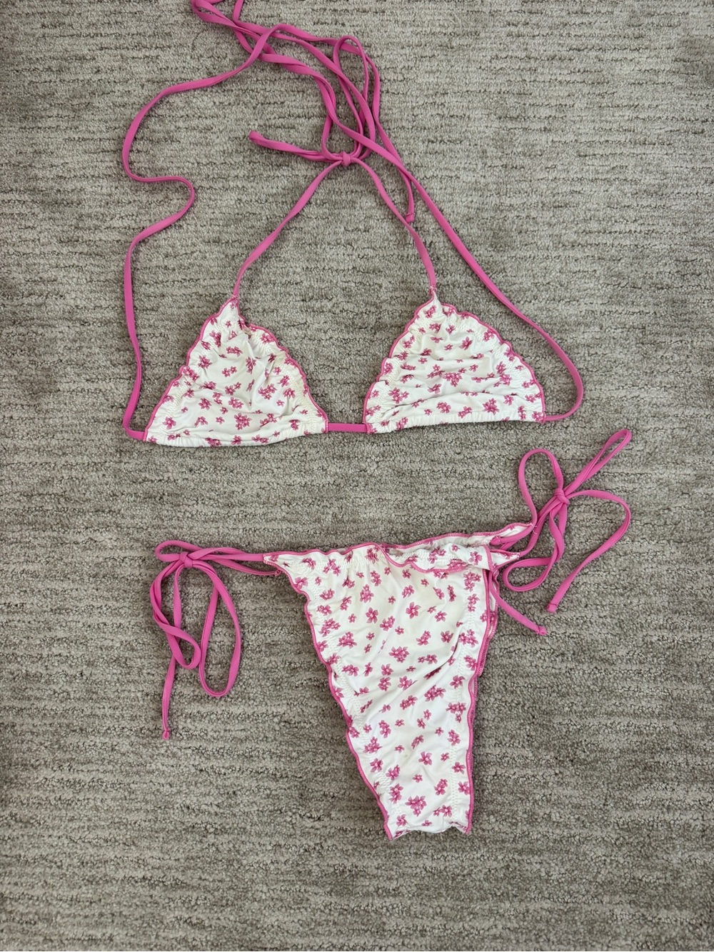 437 Floral String Bikini